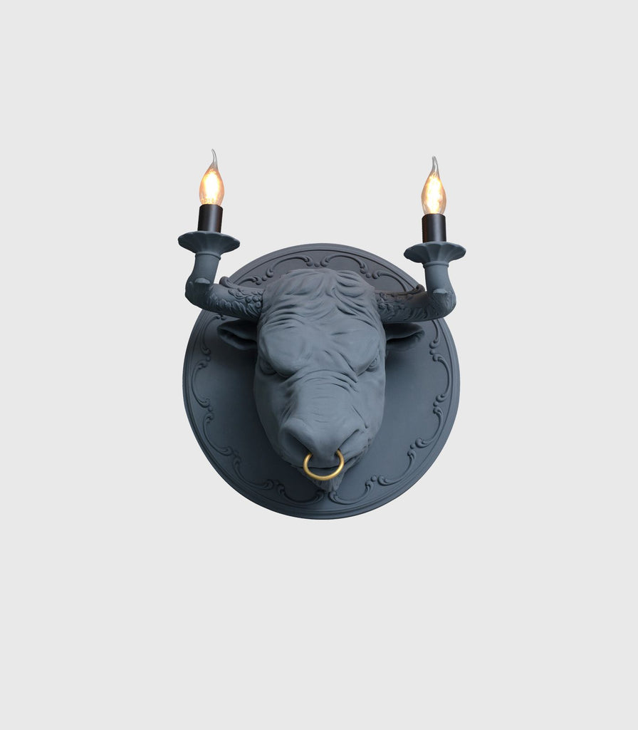 Karman Corrado Wall Light in Ceramic/Matte Grey