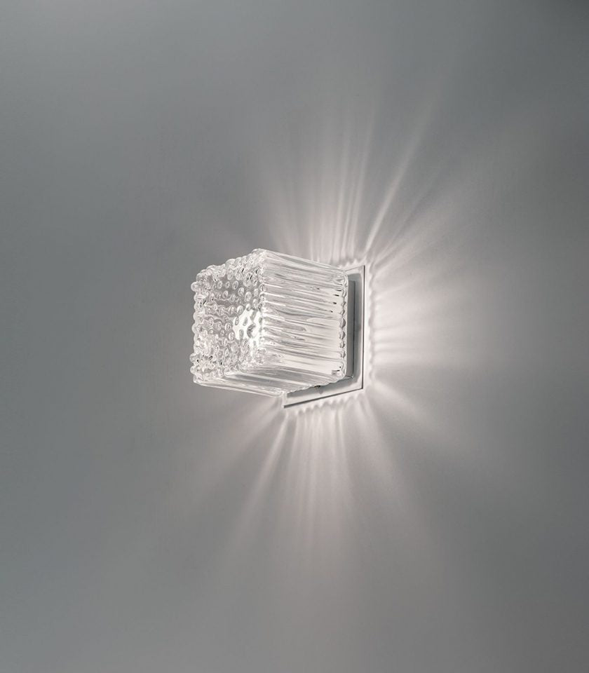 Siru Cubetto Wall Light 2 in Crystal