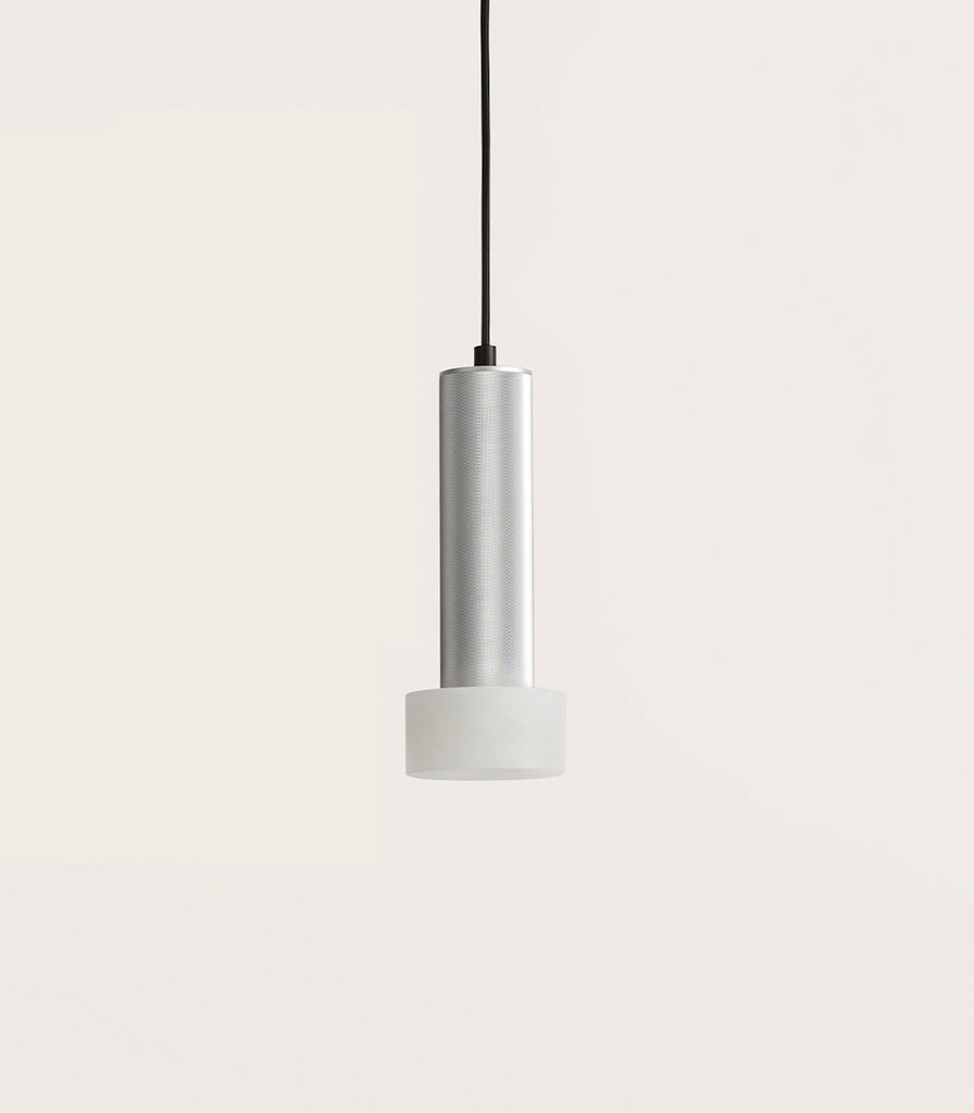 Aromas Focus Pendant Light in Matte Silver/Alabaster