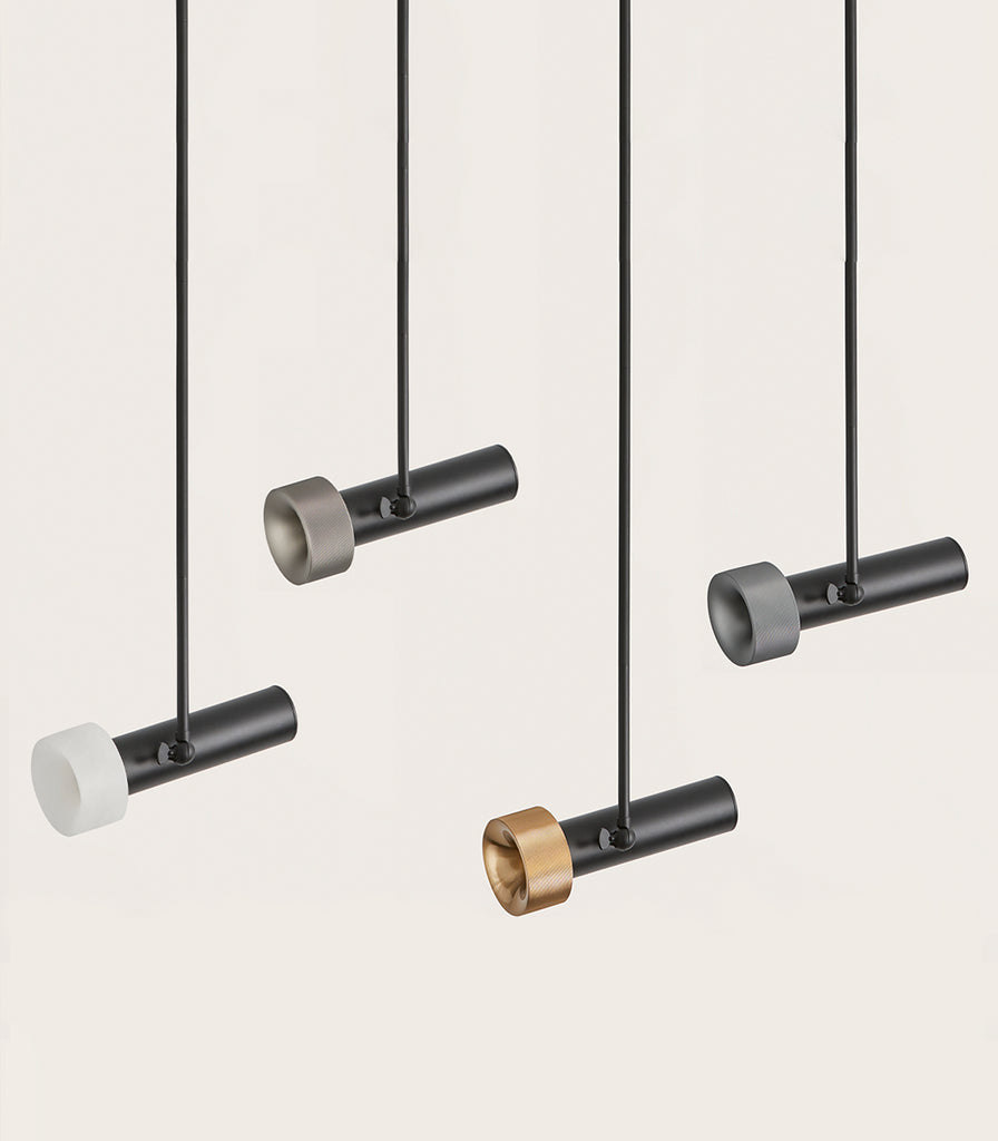 Aromas Focus Rod Pendant Light featured within a interior space