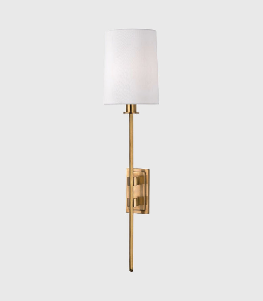 Hudson Valley Fredonia Wall Light in Aged Brass