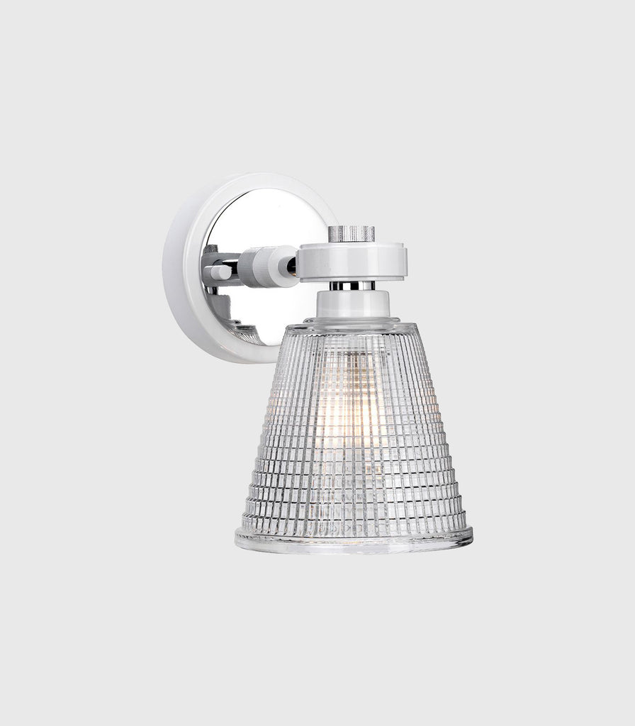 Elstead Gunnislake Wall Light in White/Polished Chrome