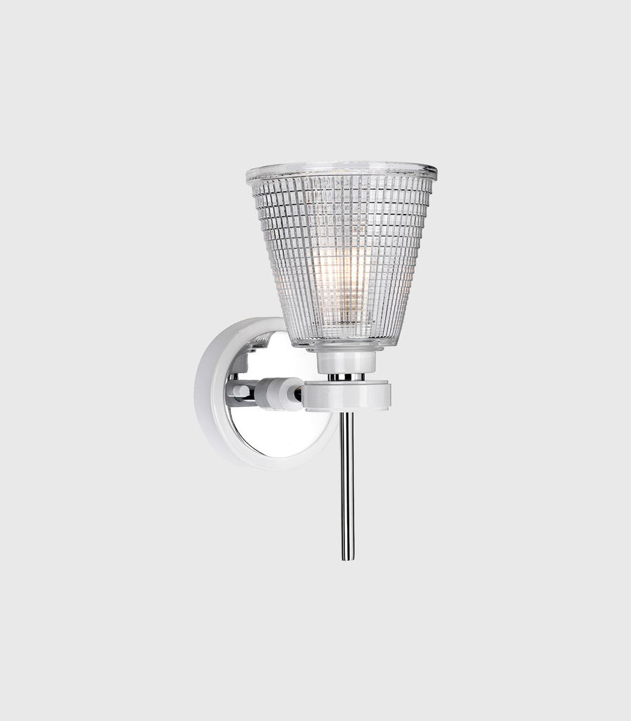 Elstead Gunnislake Wall Light in White/Polished Chrome