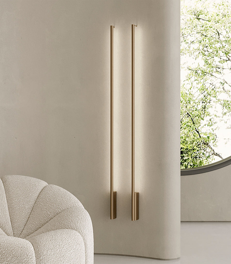Panzeri Hilow Line Wall Light featured within a interior space