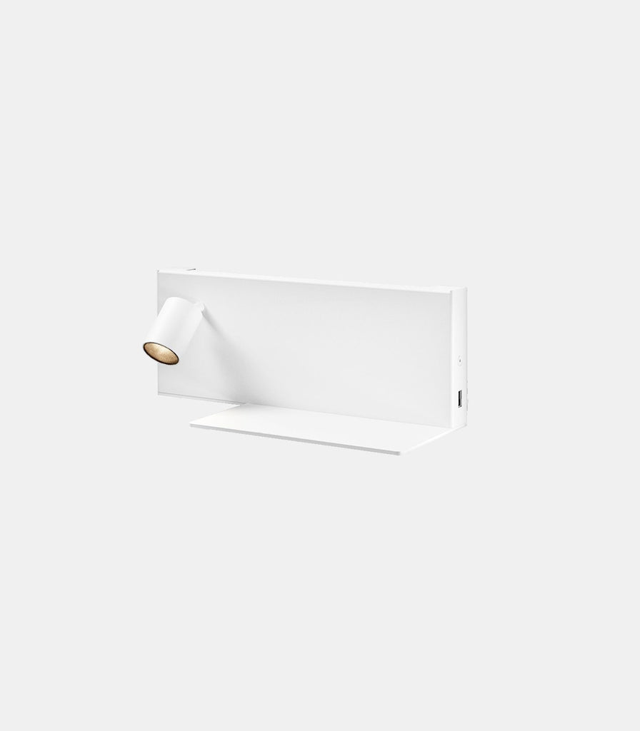 Panzeri Jay Wall Light in White / Left