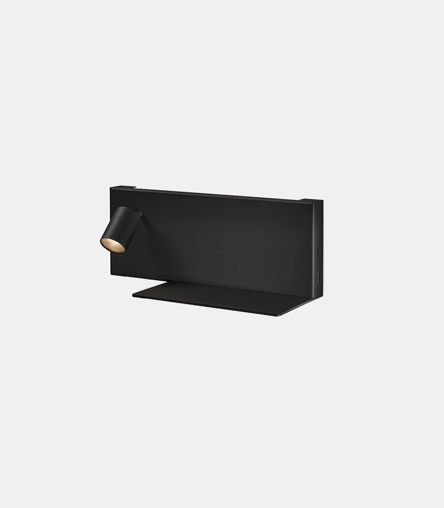 Panzeri Jay Wall Light in Black / Left