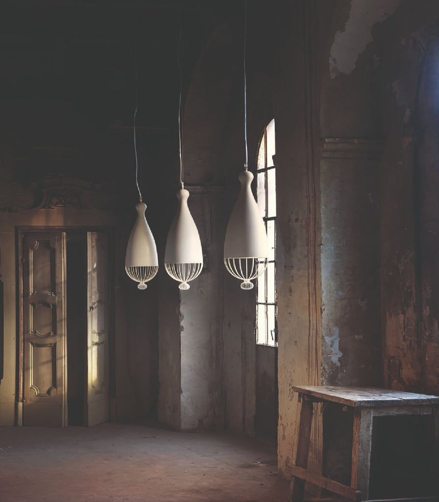 Karman Le Trulle Pendant featured within a interior space