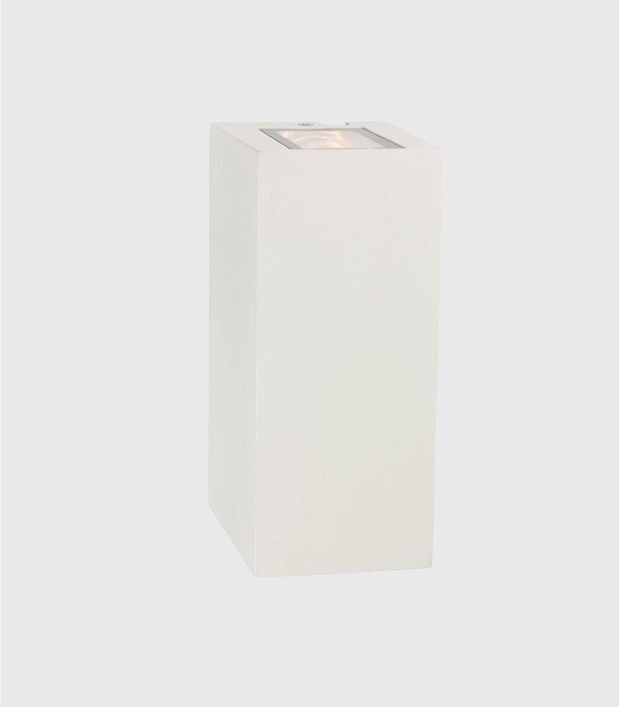 Norlys Lillehammer White Wall Light featured within a outdoor space
