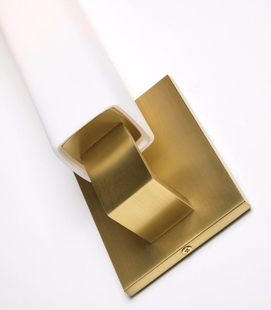 Hudson Valley Livingston Wall Light in Aged Brass close up