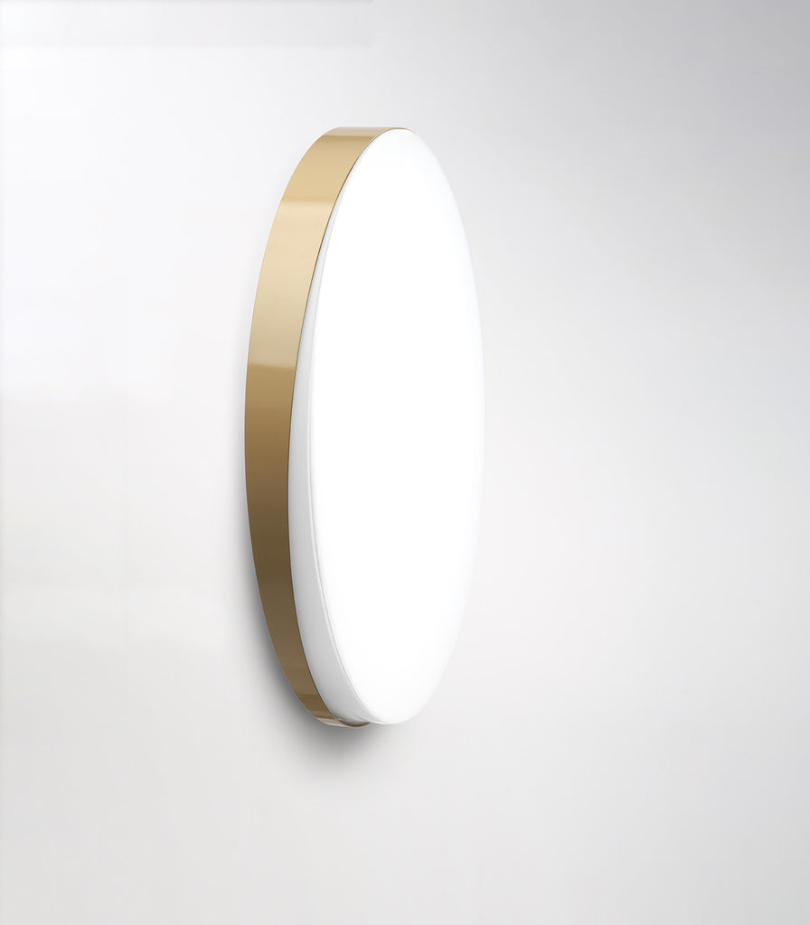 Loola Wall Light by Zava in Beige Grey finish side view