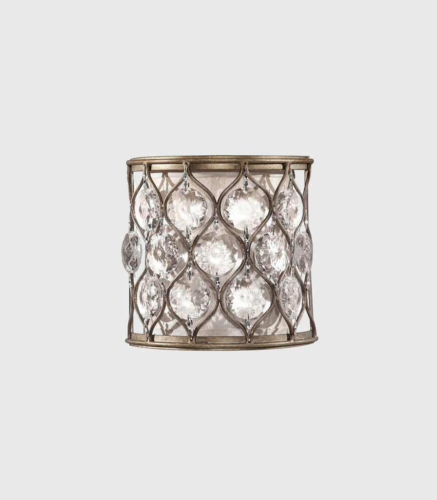 Elstead Lucia Wall Light in Burnished Silver