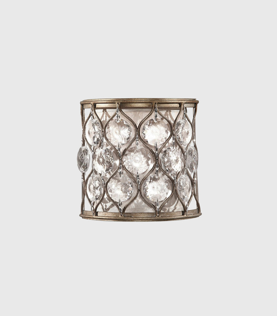 Elstead Lucia Wall Light in Burnished Silver