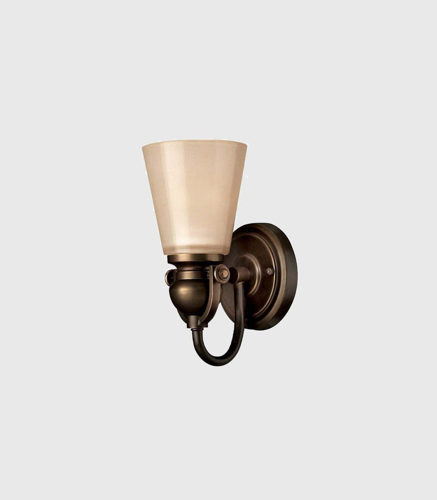 Elstead Mayflower Wall Light in Olde Bronze/Amber