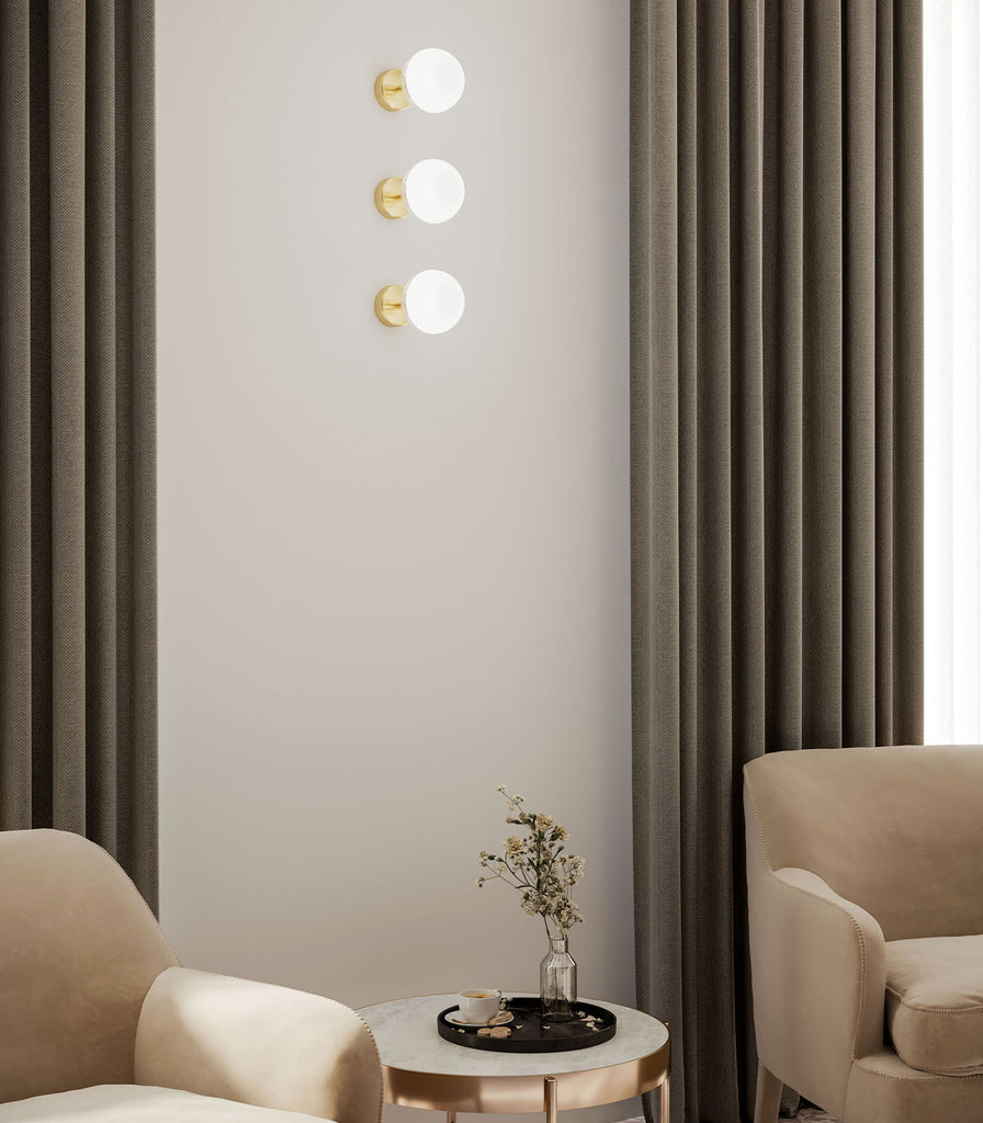 Il Fanale Molecola Wall Light featured within interior space