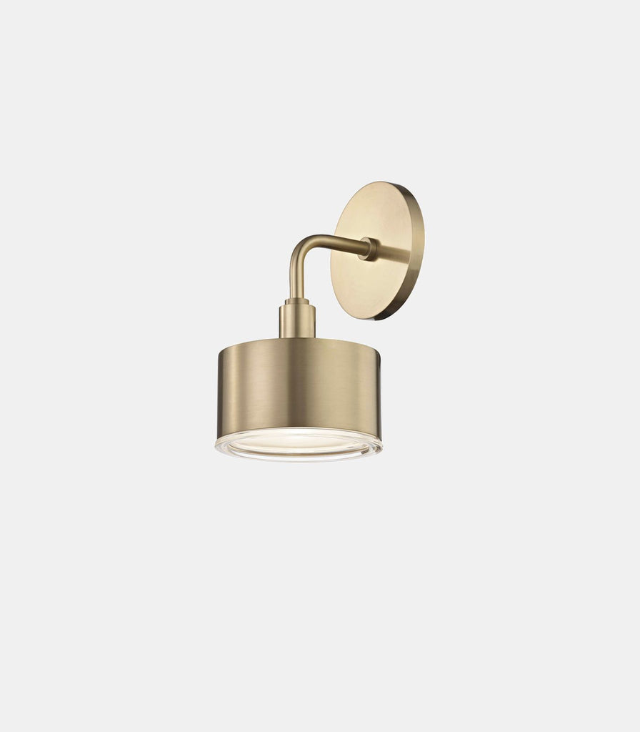 Hudson Valey Nora Wall Light in Aged Brass