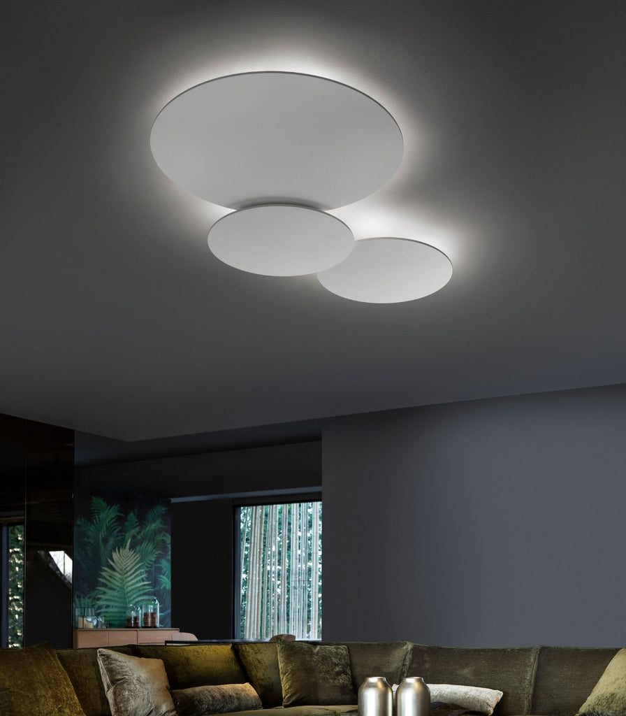 Lodes Puzzle Mega Round Wall/Ceiling Light featured within a interior space