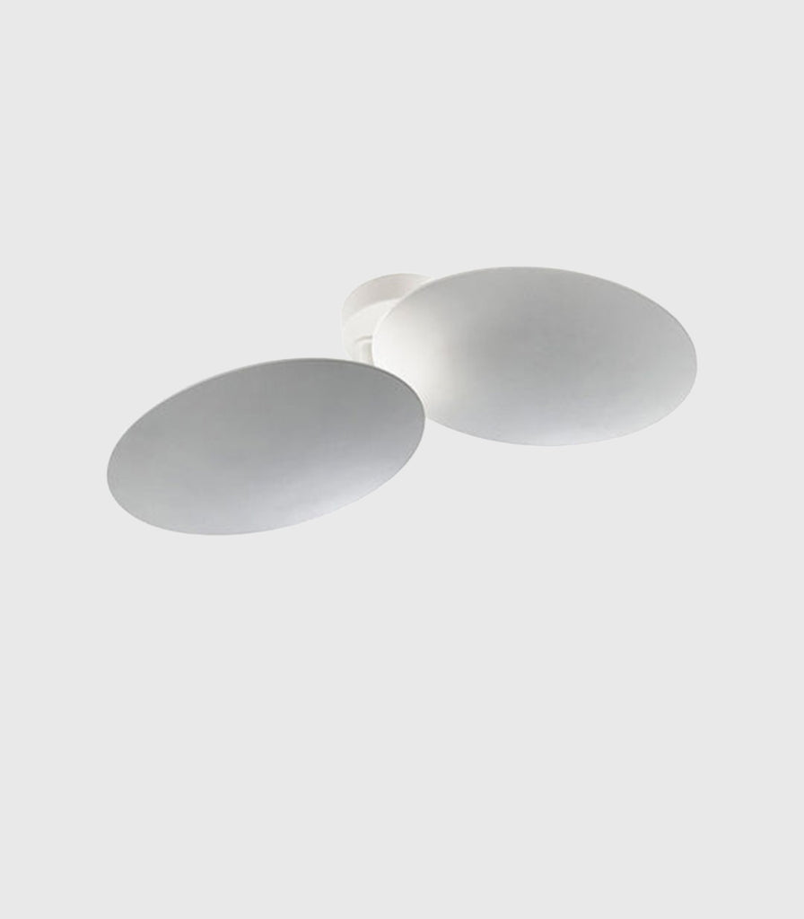 Lodes Puzzle Round Wall/Ceiling Light in Matte White/Double