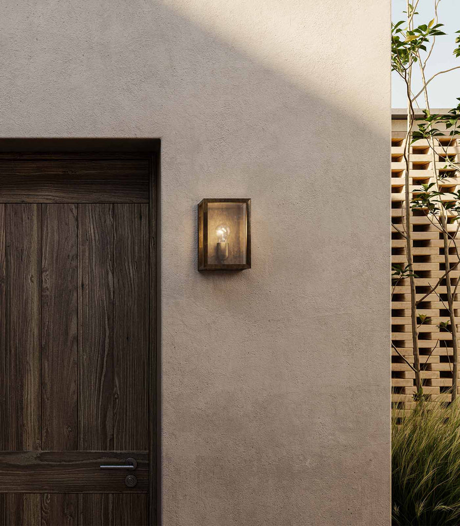Il Fanale Quadro Wall Light featured within a outdoor space