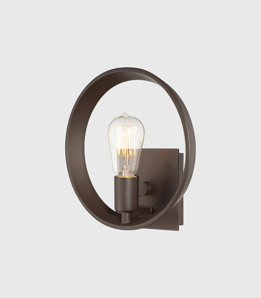 Elstead Theater Row Wall Light in Western Bronze