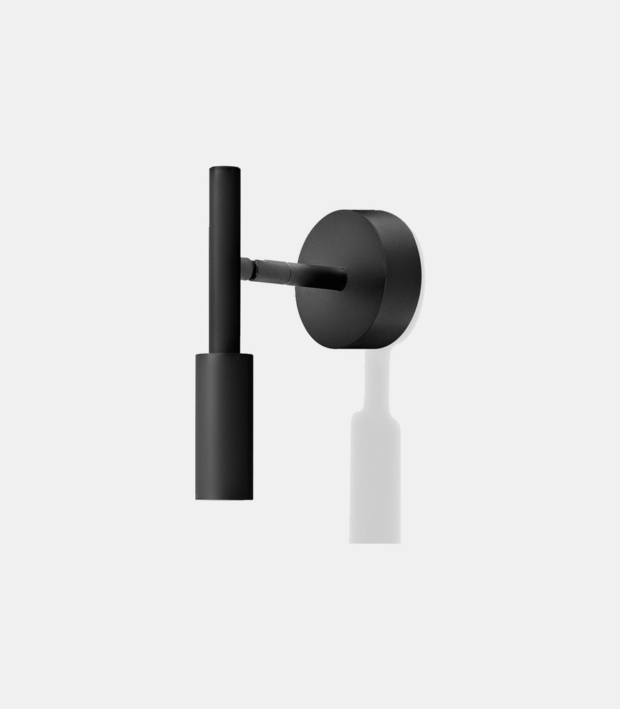 Panzeri Tubino Surface Mount Wall Light in Matte Black