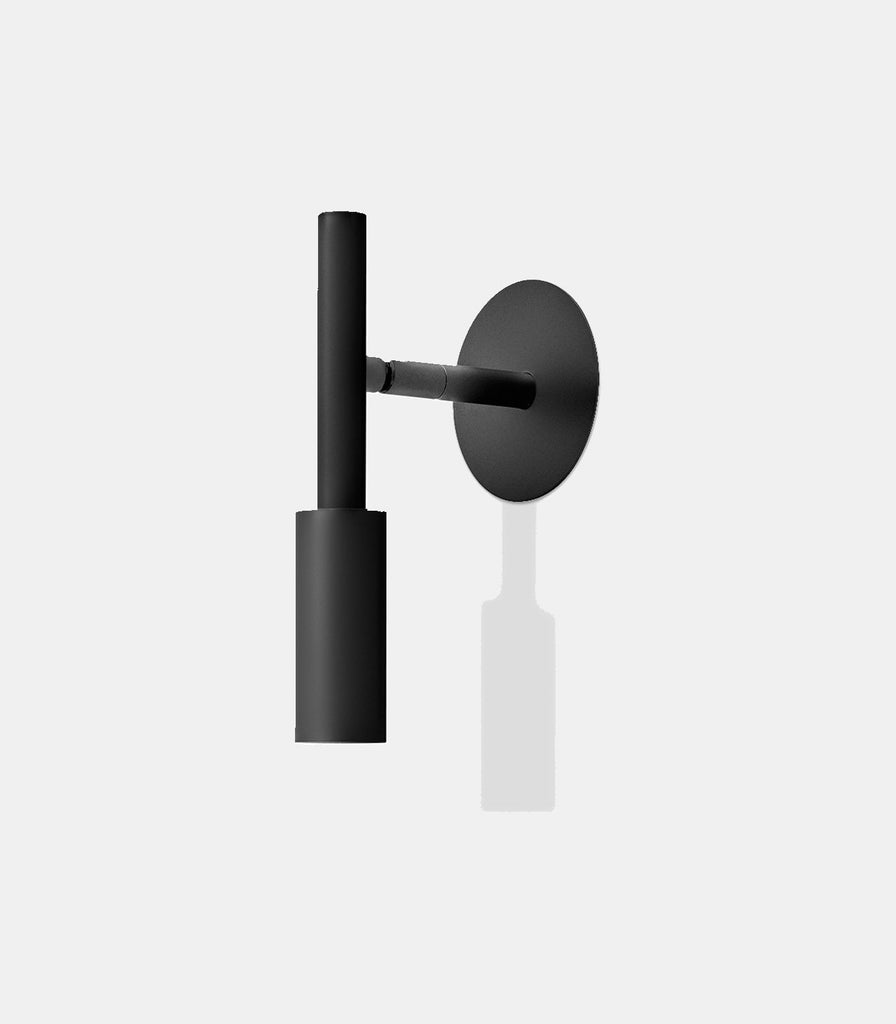 Panzeri Tubino Recessed Wall Light in Matte Black