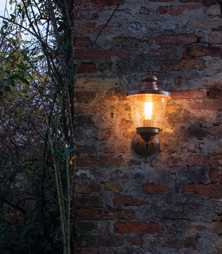Il Fanale Venezia Up Wall Light featured within a outdoor space