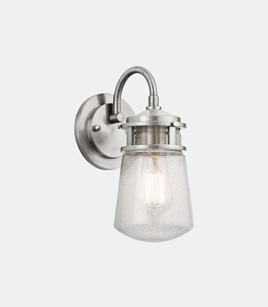 Elstead Lyndon Wall Light in Small/Brushed Aluminium