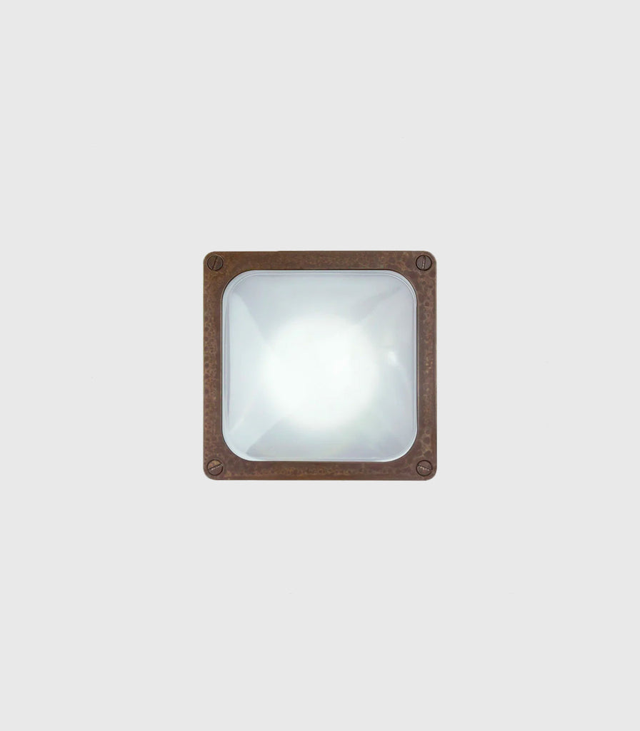  Il Fanale Marina Step Square Wall Light in Plain