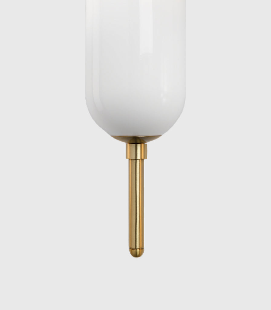 Hudson Valley Miley Wall Lightin Aged Brass/ Opal Glass close up