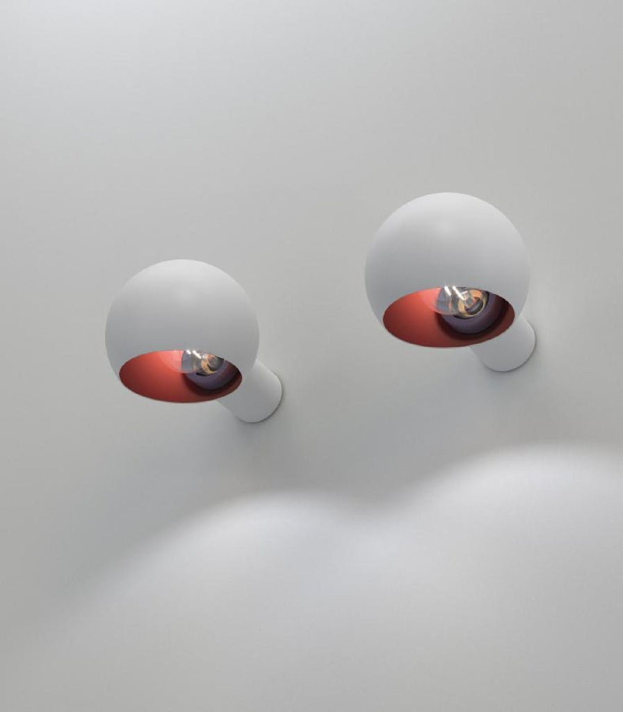Oty Nelly Wall Light in White/Copper