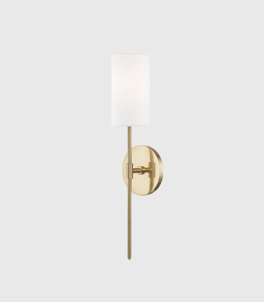 Hudson Valley Olivia Wall Light in Aged Brass