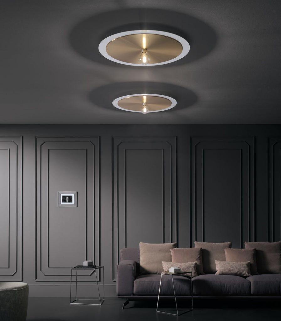 Oty Host Wall/Ceiling Light featured in a living room