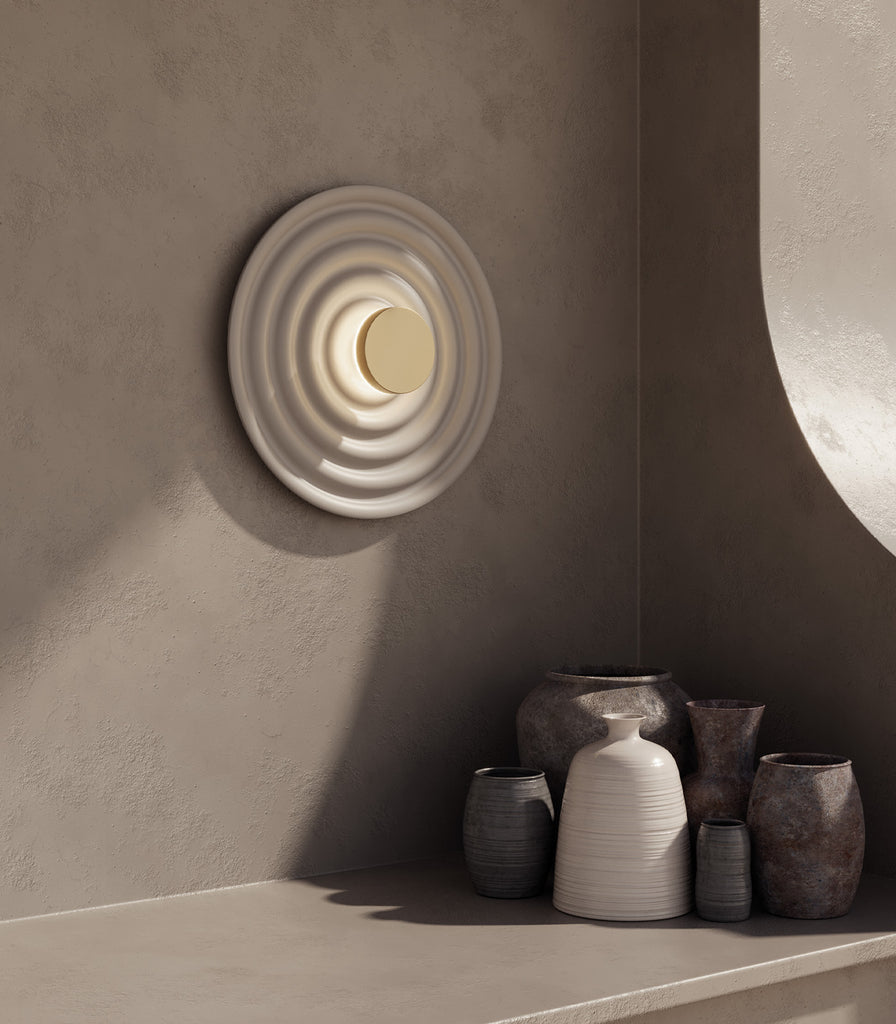 Aromas Rang Wall Light featured within interior space