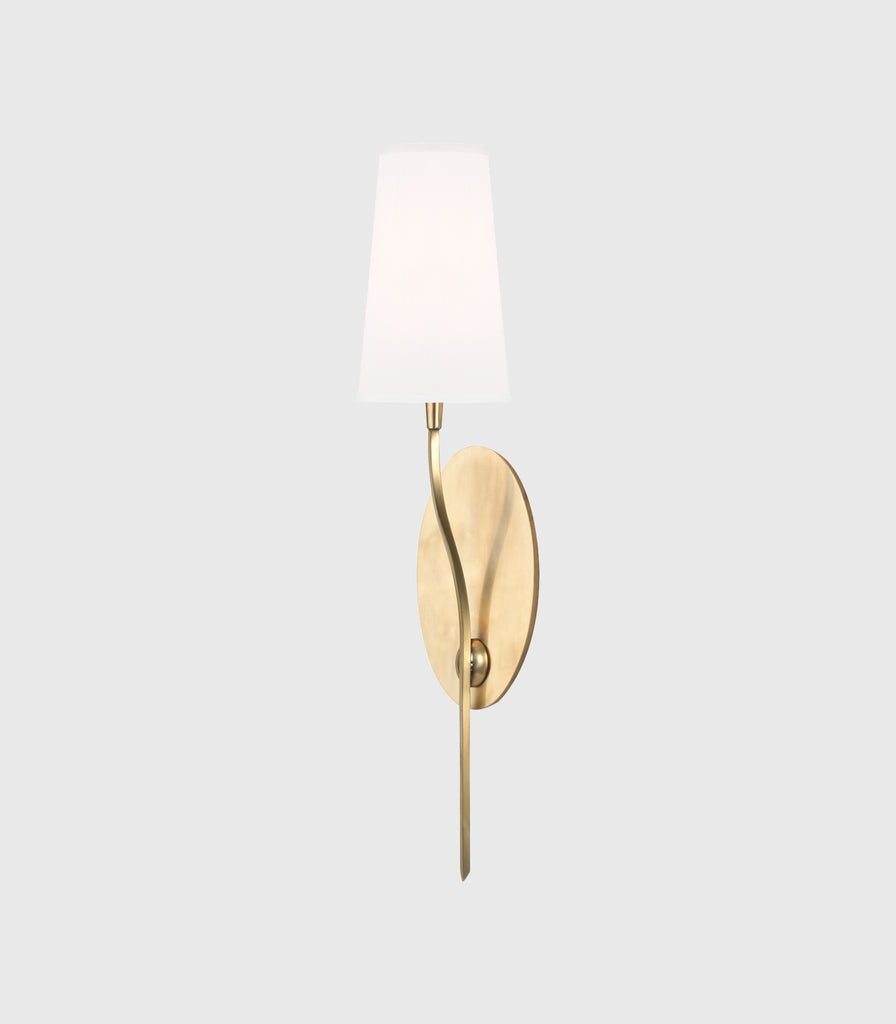 Hudson Valley Rutland Wall Light in Aged Brass