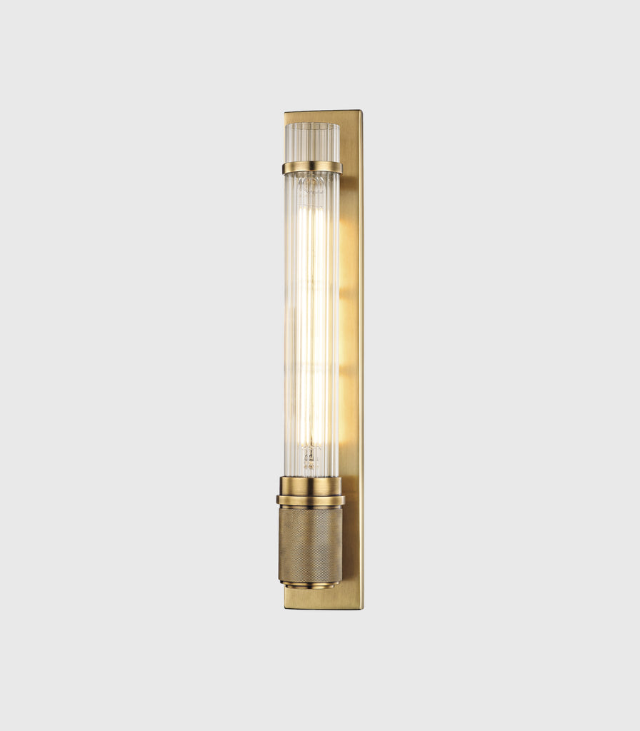 Hudson Valley Shaw Wall Light in Aged Brass