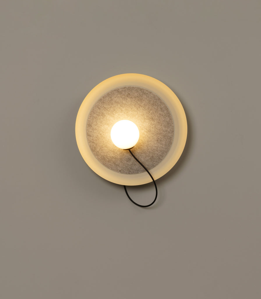 Milan Wire 38 Wall Light in Mink