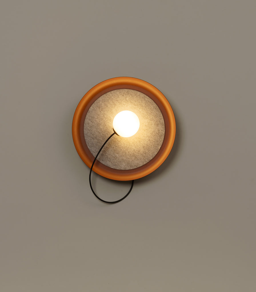 Milan Wire 38 Wall Light in Metallic Copper