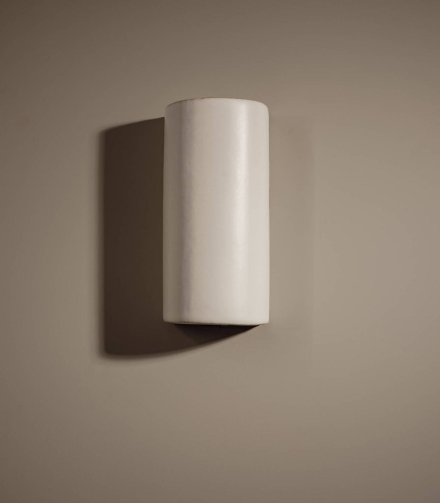We Ponder Dawn Tall Wall Light in Eggshell White off