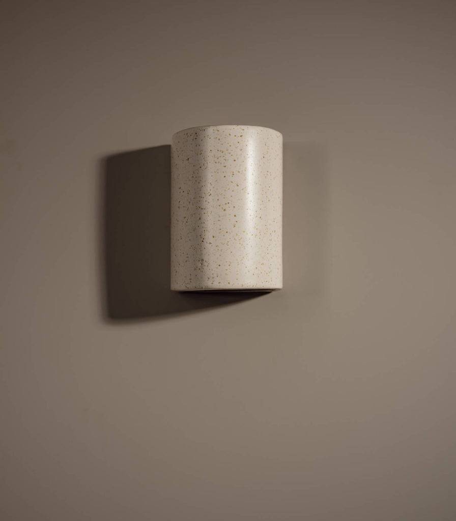 We Ponder Freckles Short Wall Light in Beige/Fleck finish