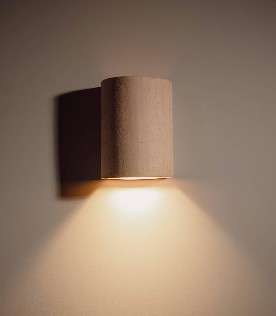 We Ponder Nudie Wall Light in Raw Clay finish on