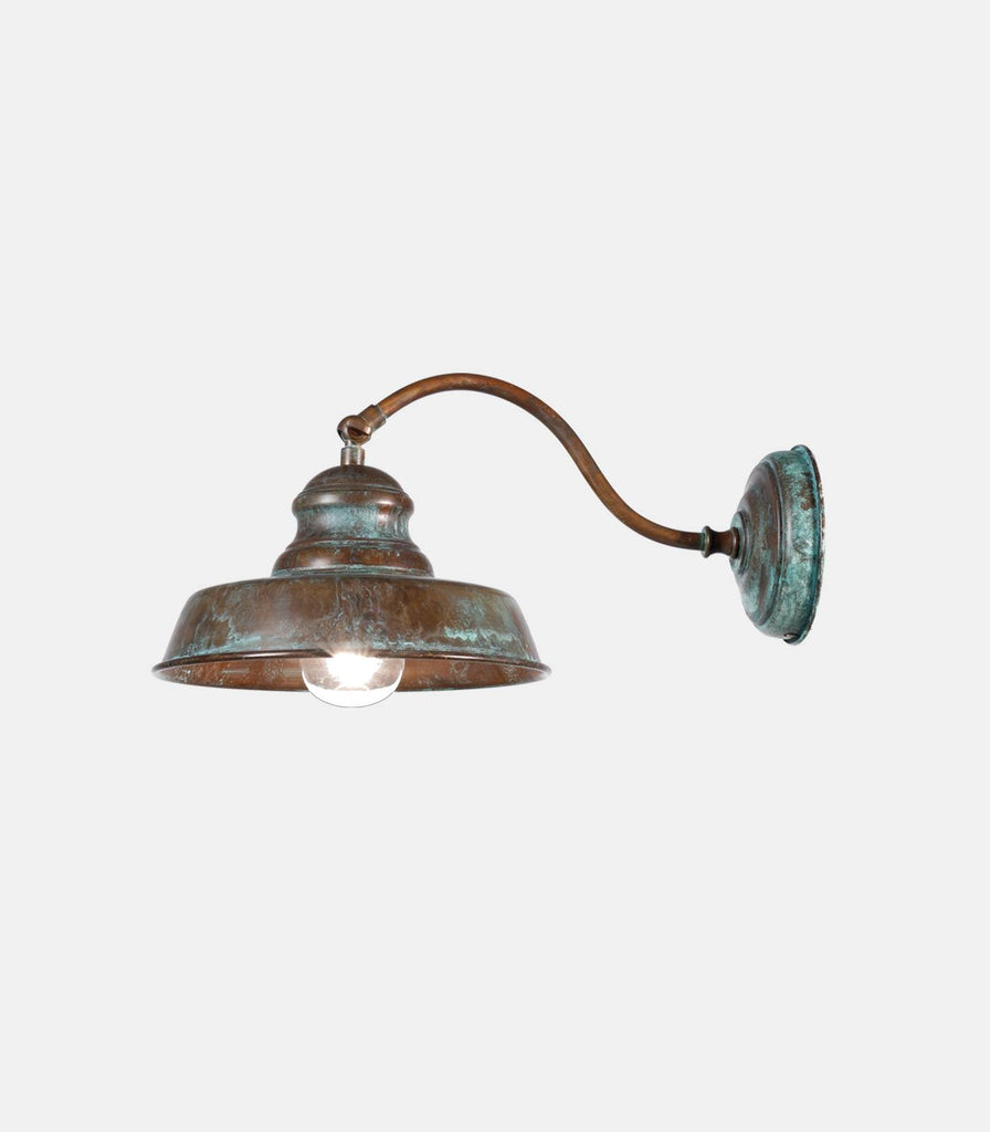 Zia Teresa Curve Wall Light in Verdigris